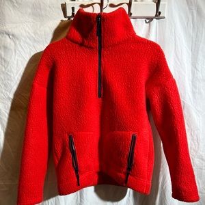 Red JCrew Half Zip XXS